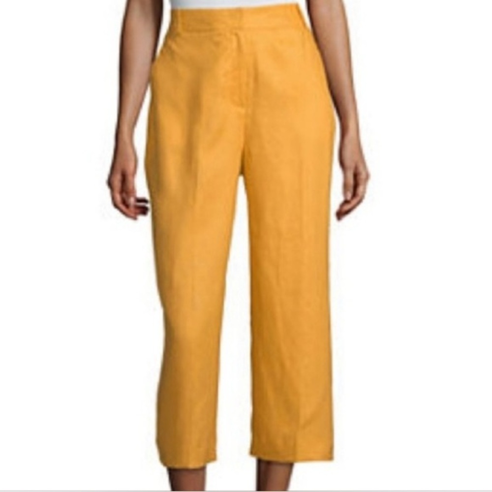 vintage creamsicle pastel orange cropped trouser
